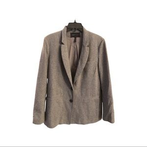 BCBGMAXAZRIA Cotton Button up Heather Gray Blazer